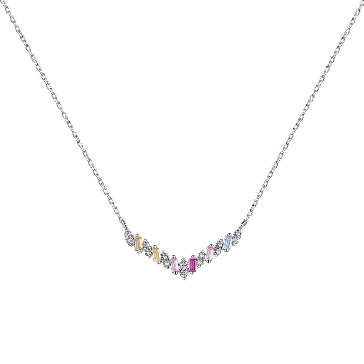 [Elitejewels]Dazzling Rainbow Necklace
