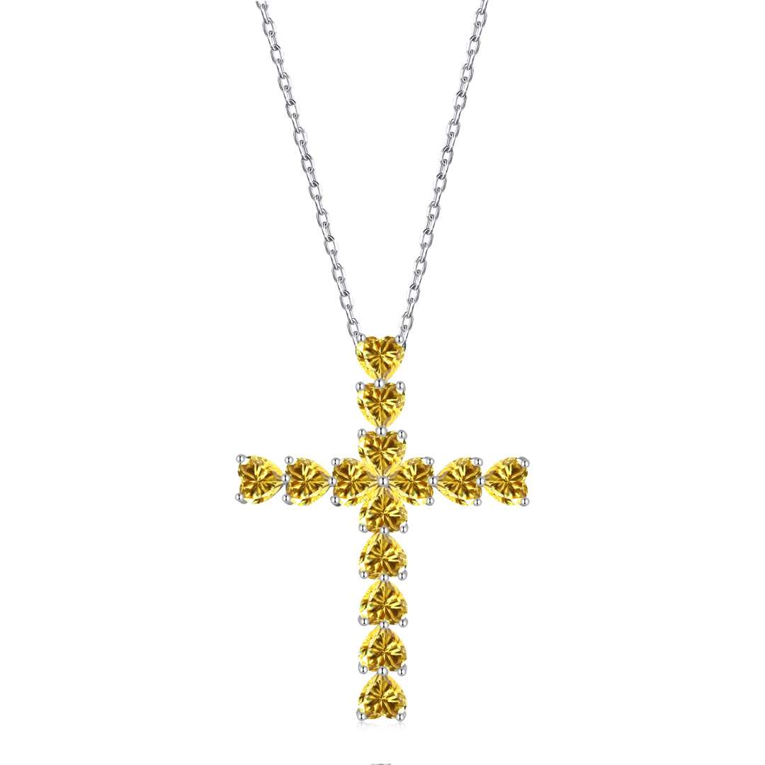 [Elitejewels]Radiant Cross Shape Necklace