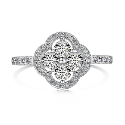[Elitejewels]Four Leaf Clover Flower Design Ring