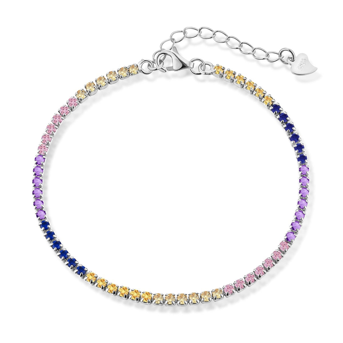 [Elitejewels]Radiant Shinning Princess Cut Tennis Bracelet