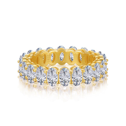 [Elitejewels]Ornate Oval Cut Tennis Ring