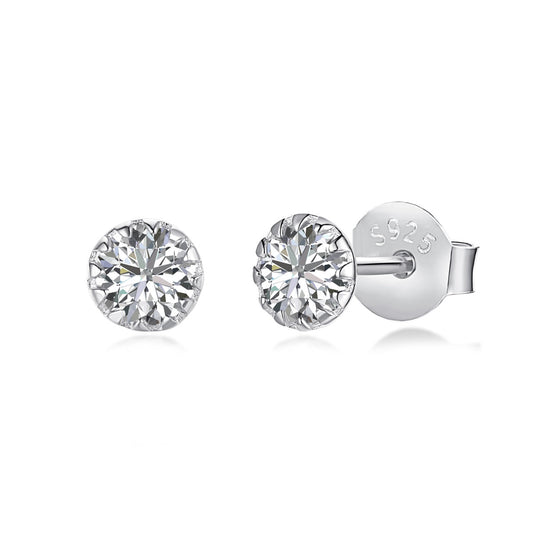 [Elitejewels]Sparkling Colorful Round Shape Earrings