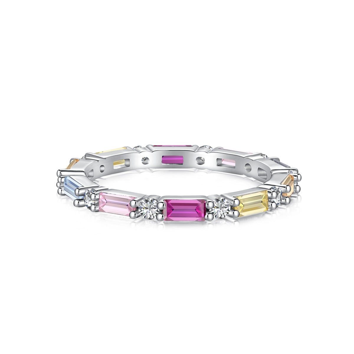 [Elitejewels]Lively In Shades Elegant Radiant Cut Daily Ring