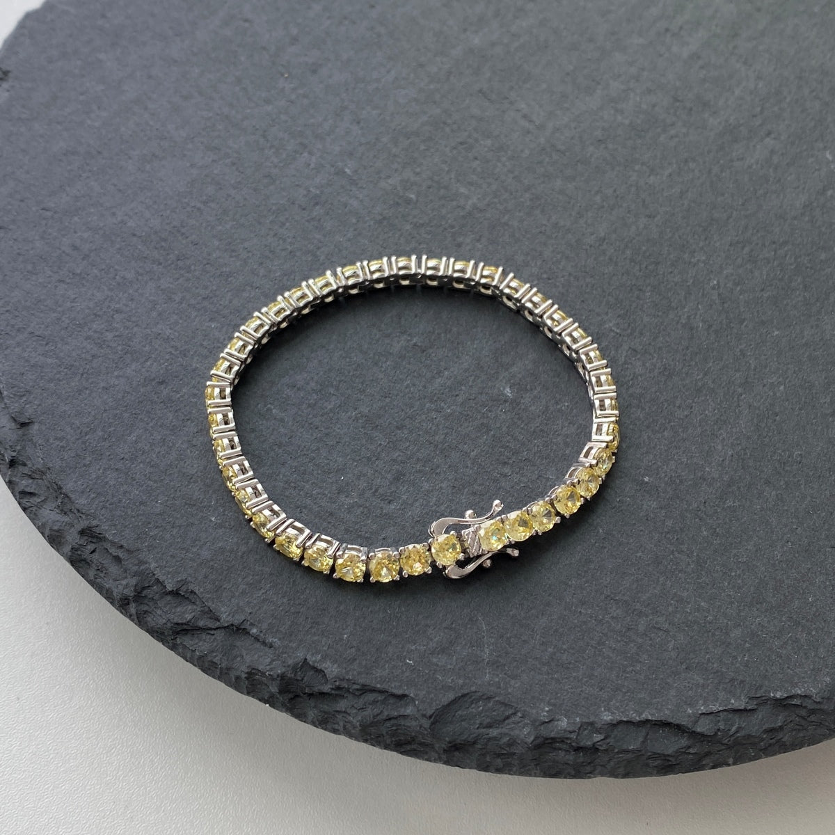[Elitejewels]Ornate Dazzling Round Cut Tennis Bracelet