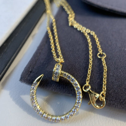 [Elitejewels]JUSTE NECKLACE GOLD DIAMONDS