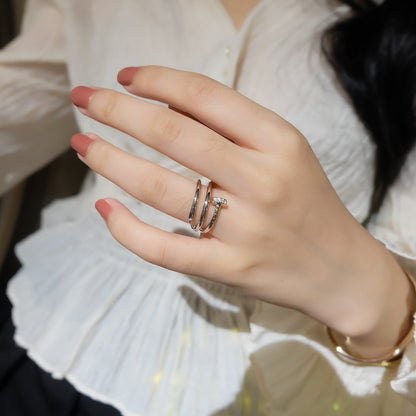 [Elitejewels]JUSTE RING 1.8MM SILVER DOUBLE ROW
