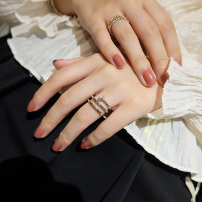 [Elitejewels]JUSTE RING 1.8MM SILVER DOUBLE ROW