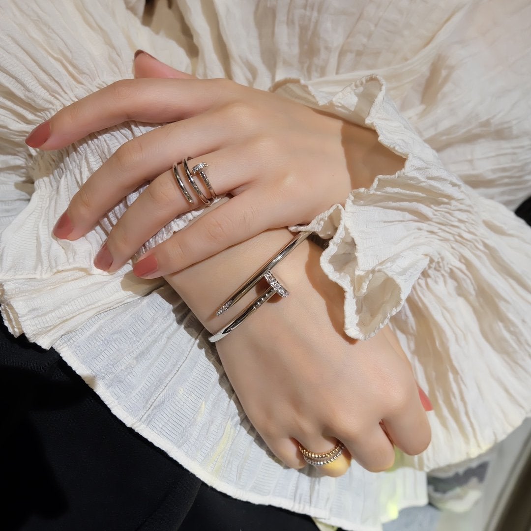 [Elitejewels]JUSTE RING 1.8MM SILVER DOUBLE ROW