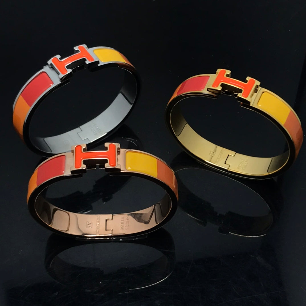 [Elitejewels]HM BRACELET ORANGE RAINBOW CERAMIC