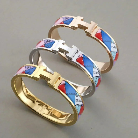 [Elitejewels]HM BRACELET DOTTED BORDER 12MM