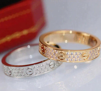 [Elitejewels]LOVE RING 3.6MM DIAMOND PAVED