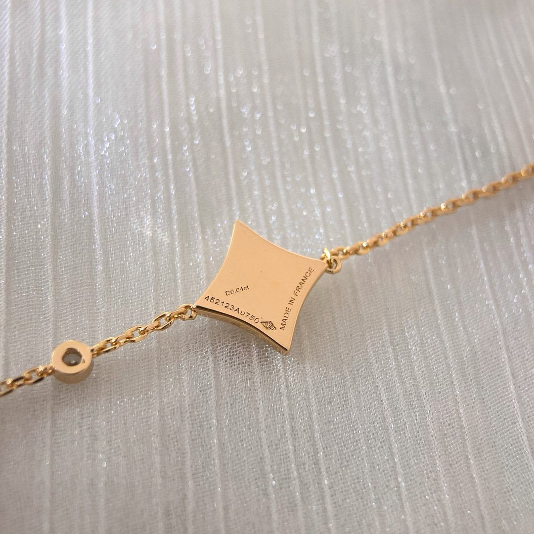 [Elitejewels]COLOR STAR PINK GOLD DIAMOND BRACELET
