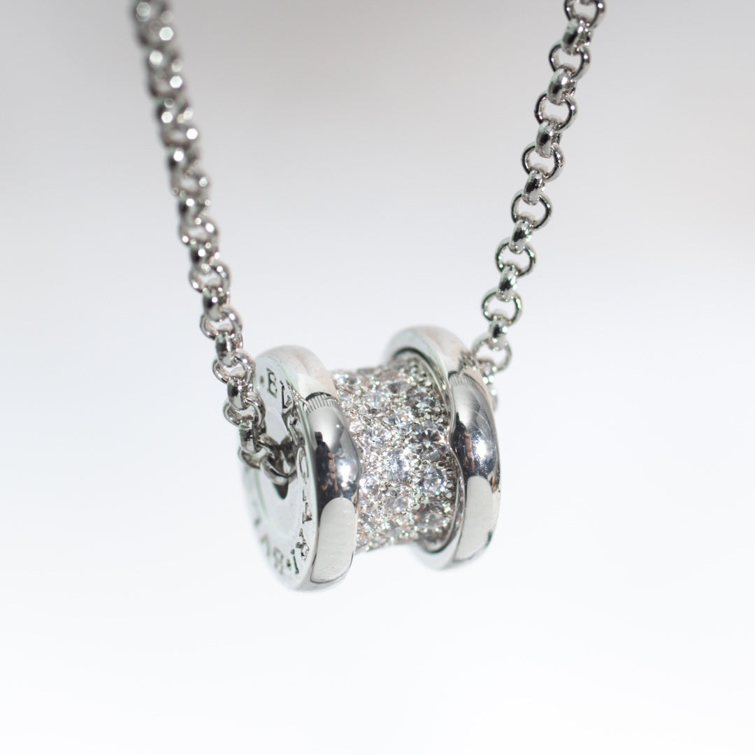 [Elitejewels]ZERO 1 SILVER DIAMOND NECKLACE
