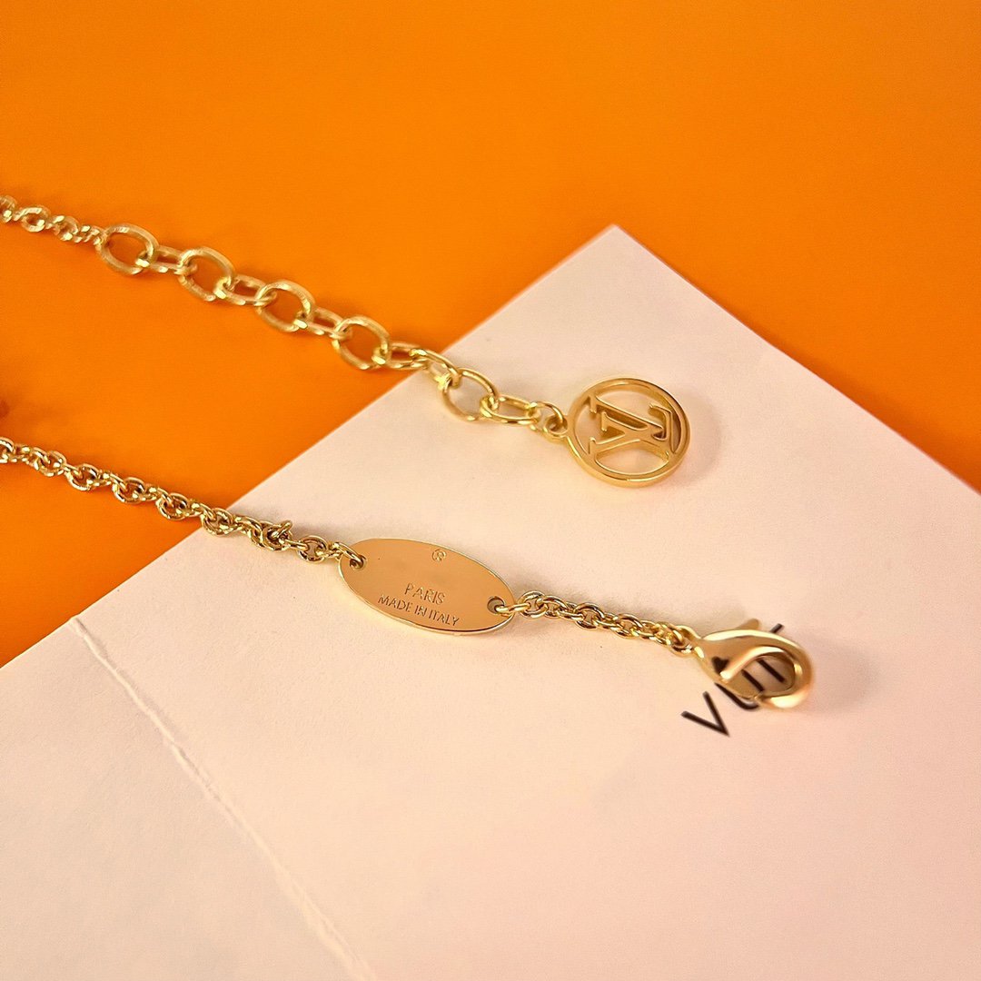 [Elitejewels]LV LOGO STAR MOTIF GOLD BRACELET