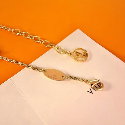 [Elitejewels]LV LOGO STAR MOTIF GOLD BRACELET
