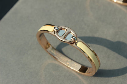 [Elitejewels]CLIC CHAINE PINK GOLD BRACELET