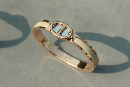 [Elitejewels]CLIC CHAINE PINK GOLD BRACELET