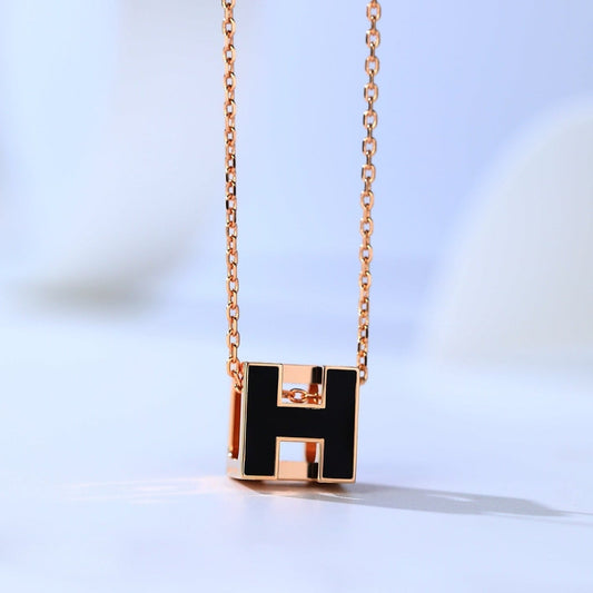 [Elitejewels]HM CAGE PINK GOLD NECKLACE
