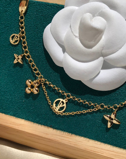 [Elitejewels]LV BLOOMING PINK GOLD MOP BRACELET