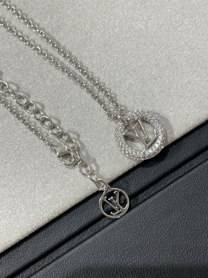 [Elitejewels]LV BY NIGHT DIAMOND PAVED NECKLACE