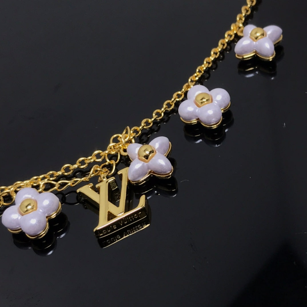 [Elitejewels]LV LOGO 6 MOTIF STAR AND SUN GOLD BRACELET