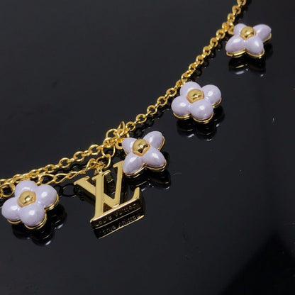 [Elitejewels]LV LOGO 6 MOTIF STAR AND SUN GOLD BRACELET