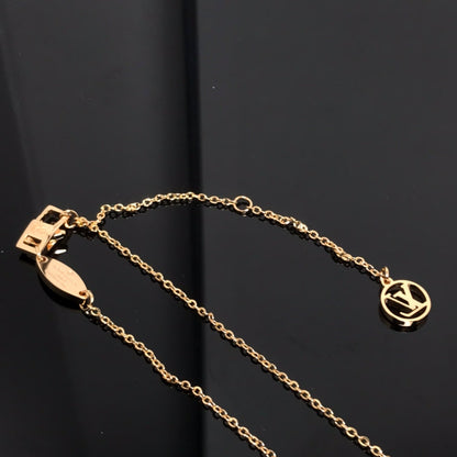 [Elitejewels]LV COLOR BLOSSOM PINK MOP SUN GOLD NECKLACE