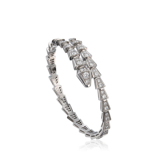 [Elitejewels]SERPENTI BRACELET 6MM SILVER DIAMOND