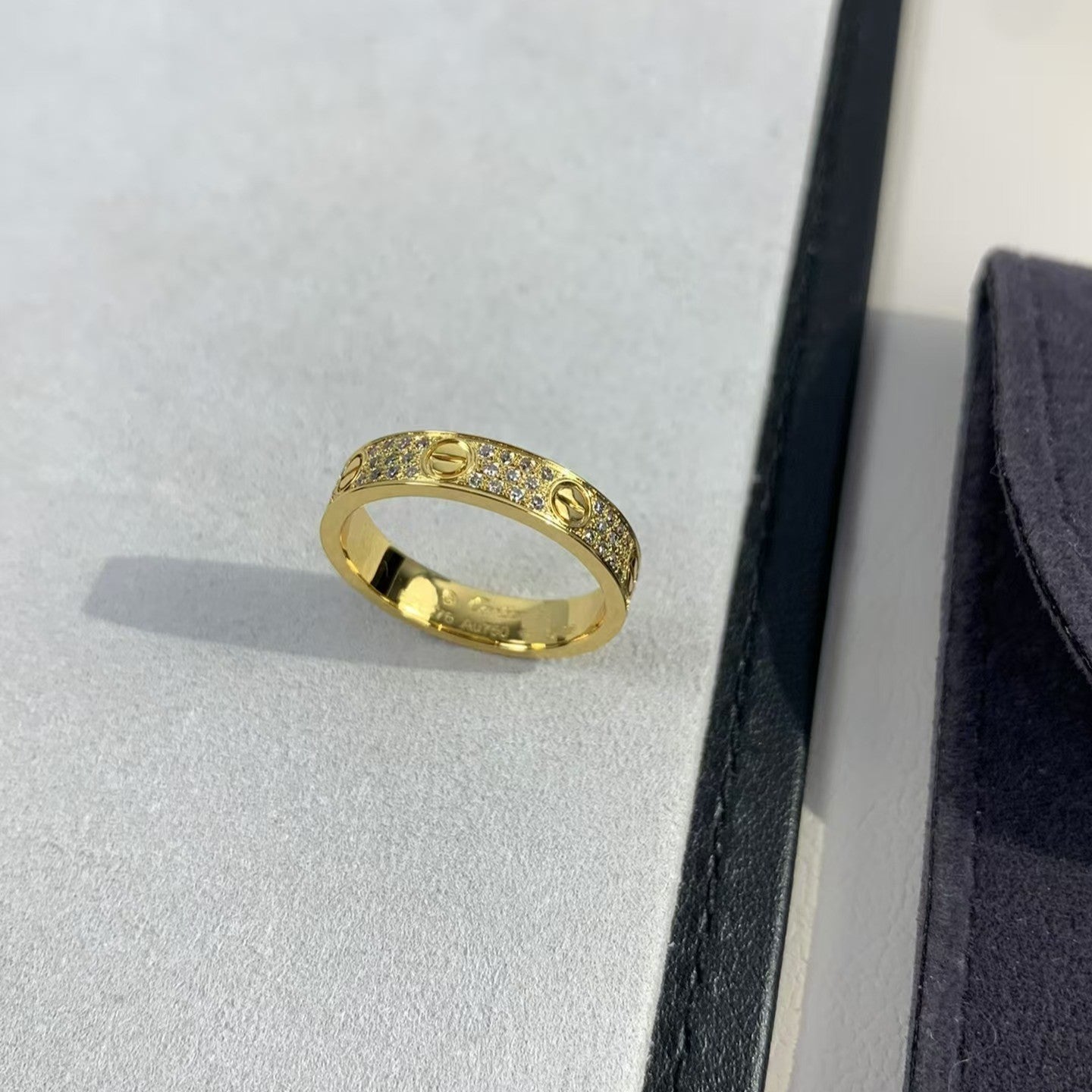 [Elitejewels]LOVE RING 3.6MM DIAMOND PAVED