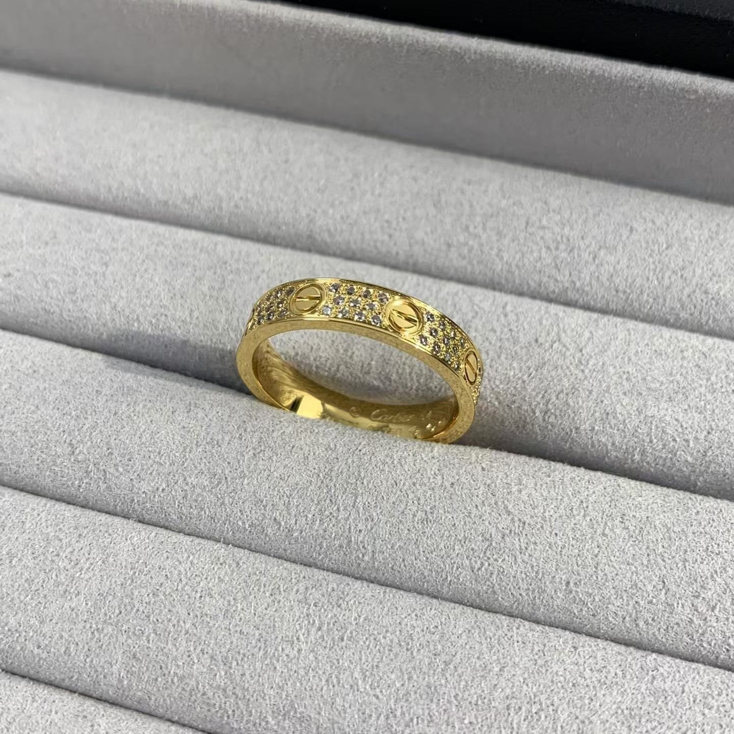 [Elitejewels]LOVE RING 3.6MM DIAMOND PAVED