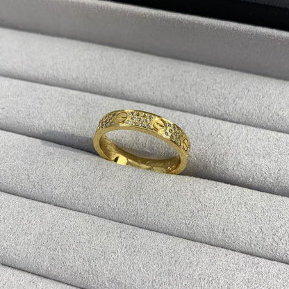 [Elitejewels]LOVE RING 3.6MM DIAMOND PAVED