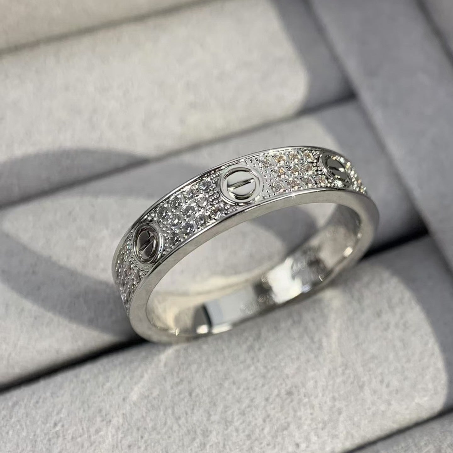 [Elitejewels]LOVE RING 3.6MM DIAMOND PAVED