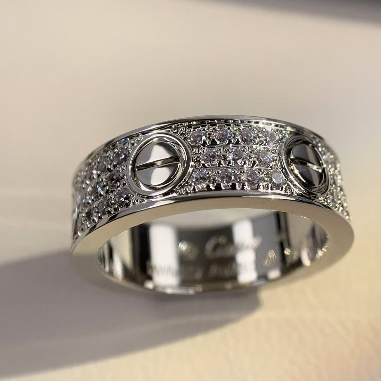 [Elitejewels]LOVE RING 5.5MM DIAMONDS PAVED