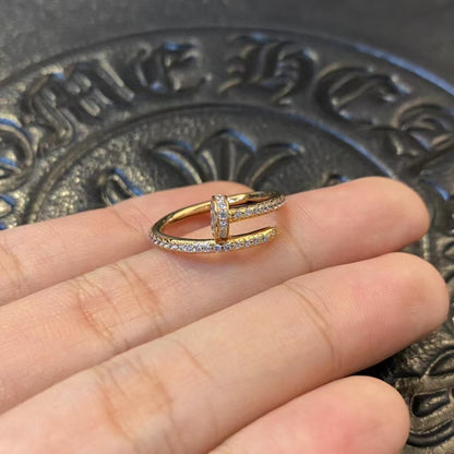 [Elitejewels]JUSTE RING 1.8MM GOLD DIAMONDS