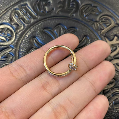 [Elitejewels]JUSTE RING 1.8MM GOLD DIAMONDS