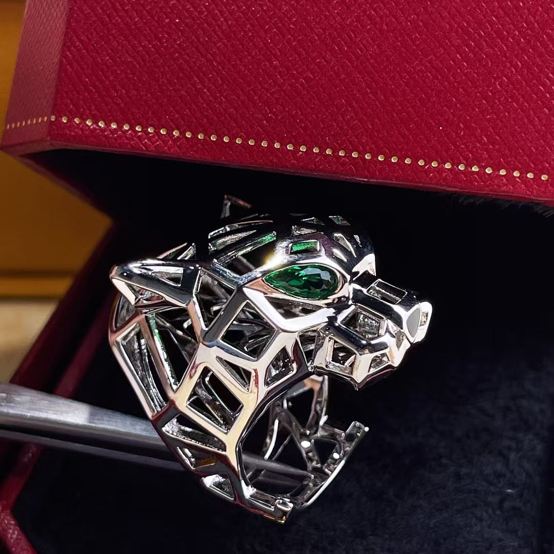 [Elitejewels]HOLLOW LEOPARD HEAD RING