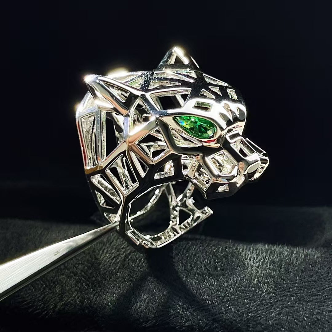 [Elitejewels]HOLLOW LEOPARD HEAD RING