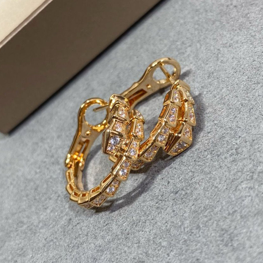[Elitejewels]SERPENTI EARRINGS DIAMOND