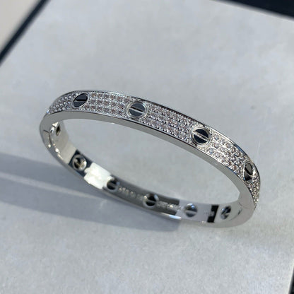 [Elitejewels]LOVE BRACELET 6.1MM DIAMOND-PAVED CERAMIC