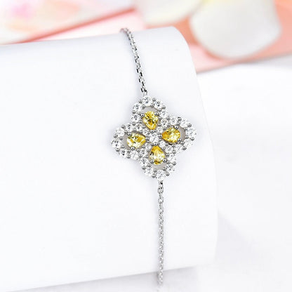 [Elitejewels]LOOP BRACELET FULL MOTIF DIAMOND 16MM SILVE