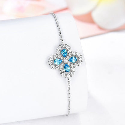 [Elitejewels]LOOP BRACELET FULL MOTIF DIAMOND 16MM SILVE