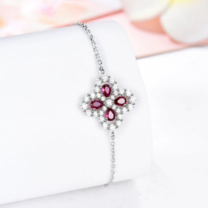 [Elitejewels]LOOP BRACELET FULL MOTIF DIAMOND 16MM SILVE