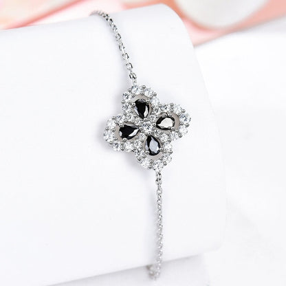 [Elitejewels]LOOP BRACELET FULL MOTIF DIAMOND 16MM SILVE