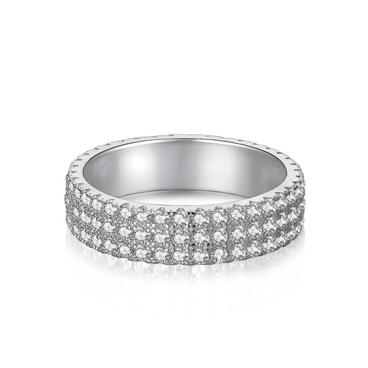 [Elitejewels]Dainty Round Cut Tennis Ring