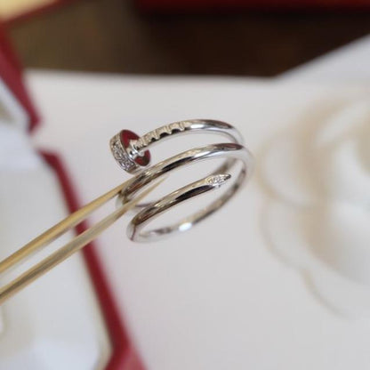[Elitejewels]JUSTE RING 1.8MM SILVER DOUBLE ROW