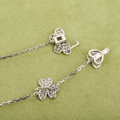 [Elitejewels]FRIVOLE SILVER 9 FLOWERS NECKLACE