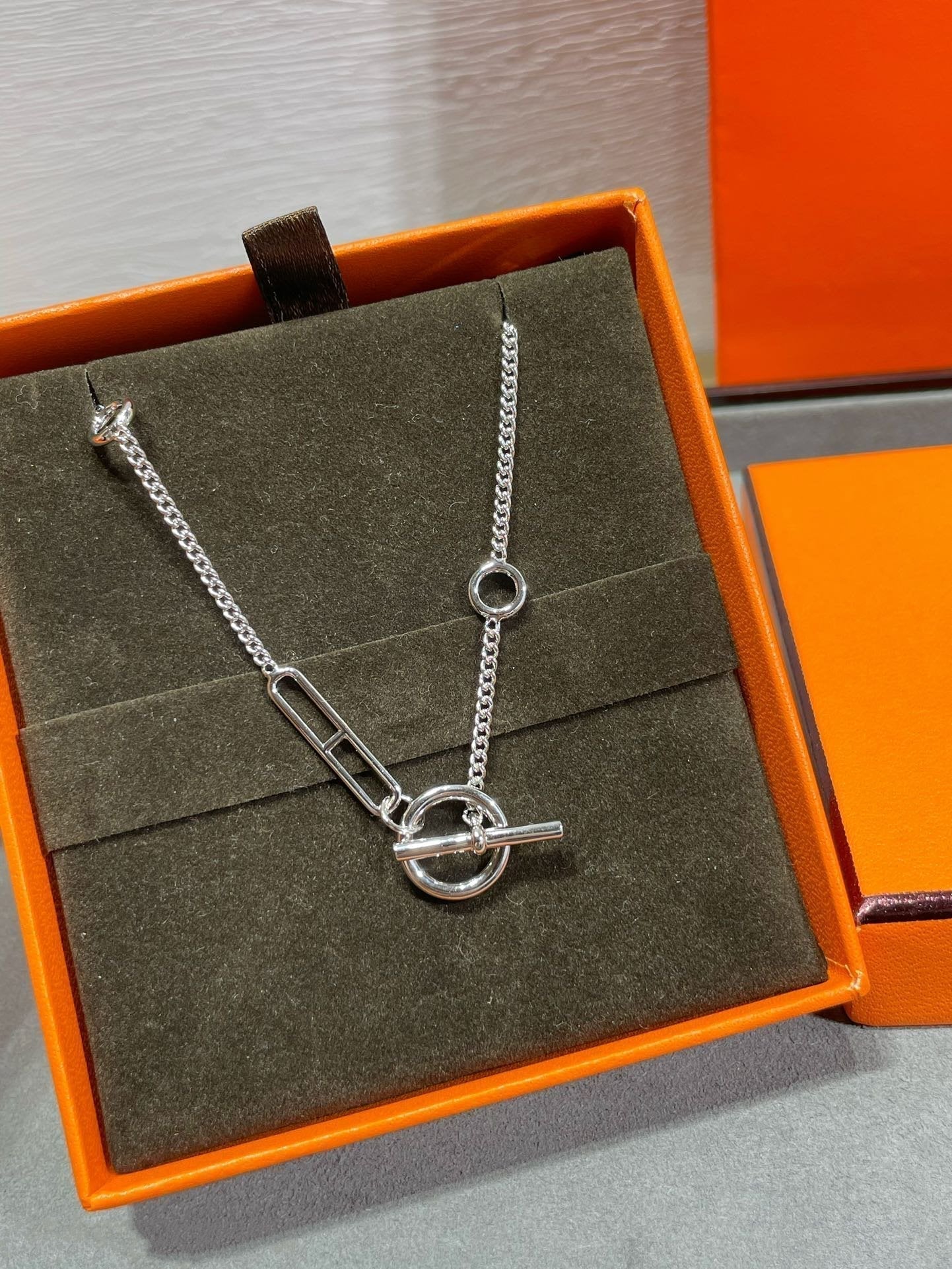 [Elitejewels]HM STERLING SILVER CHAINE D'ANCRE HEART