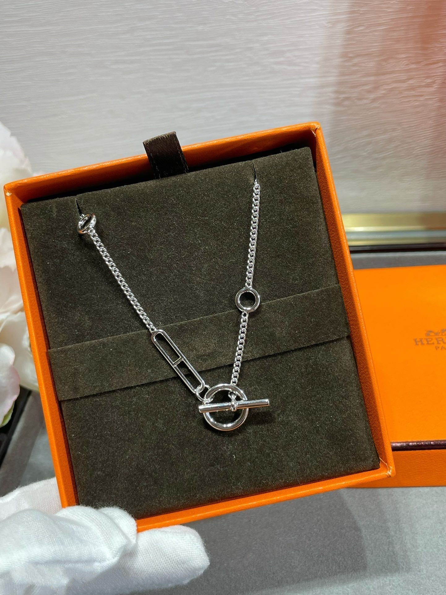 [Elitejewels]HM STERLING SILVER CHAINE D'ANCRE HEART