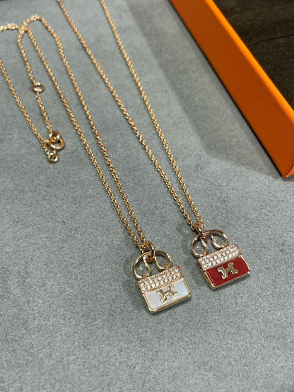 [Elitejewels]HM CIRCE MOISSANITE PENDANT NECKLACE GOLD