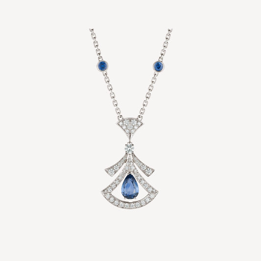 [Elitejewels]DREAM NECKLACE AGATE DIAMOND SILVER
